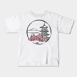 Japan: Ninnaji temple Kids T-Shirt